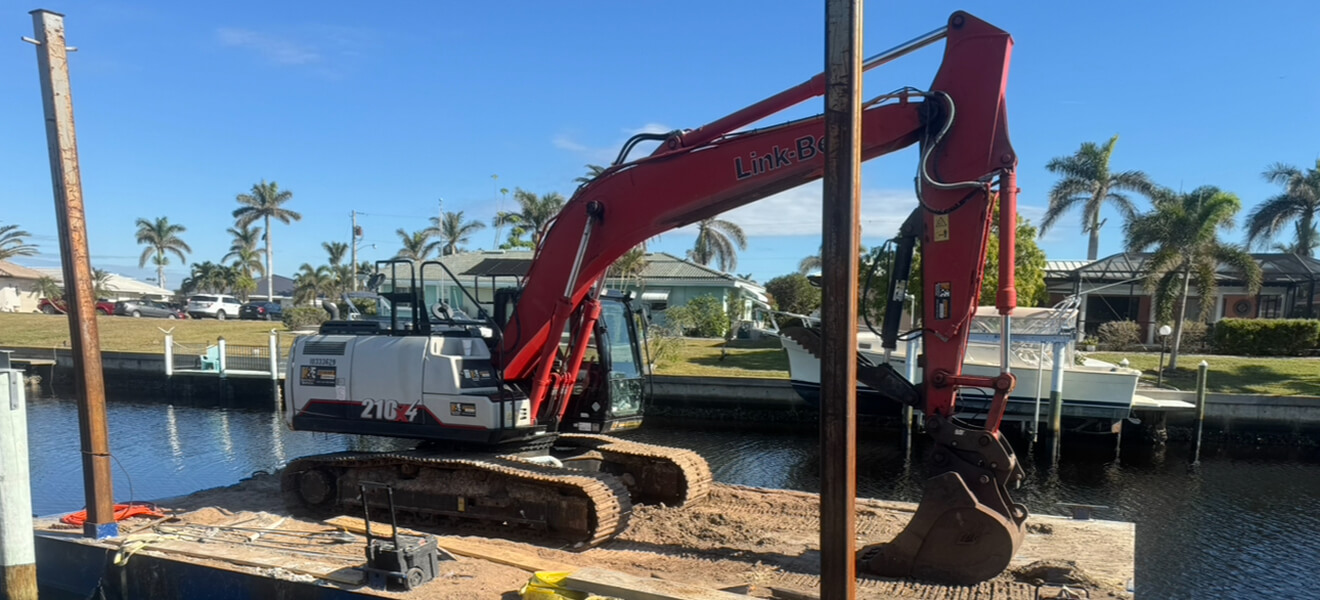 Pile driving in Indian Rocks Beach, FL