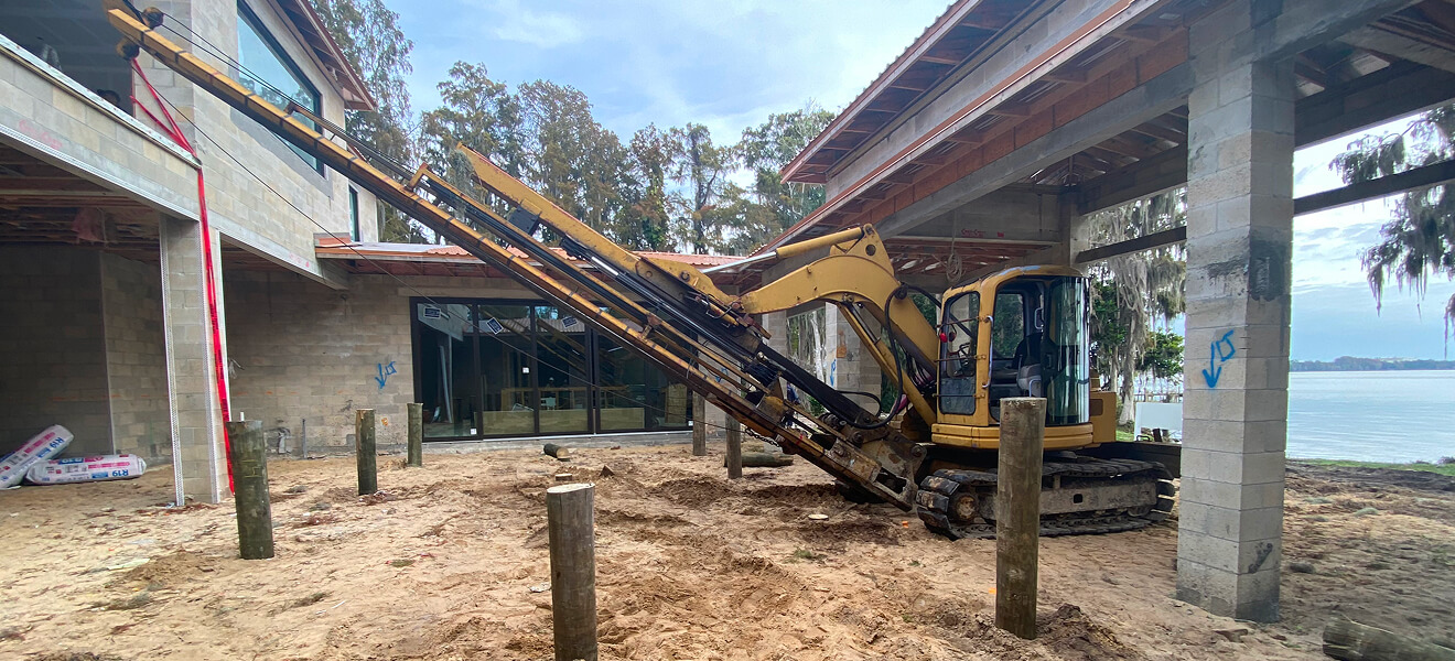 Residental pile driving in Florida