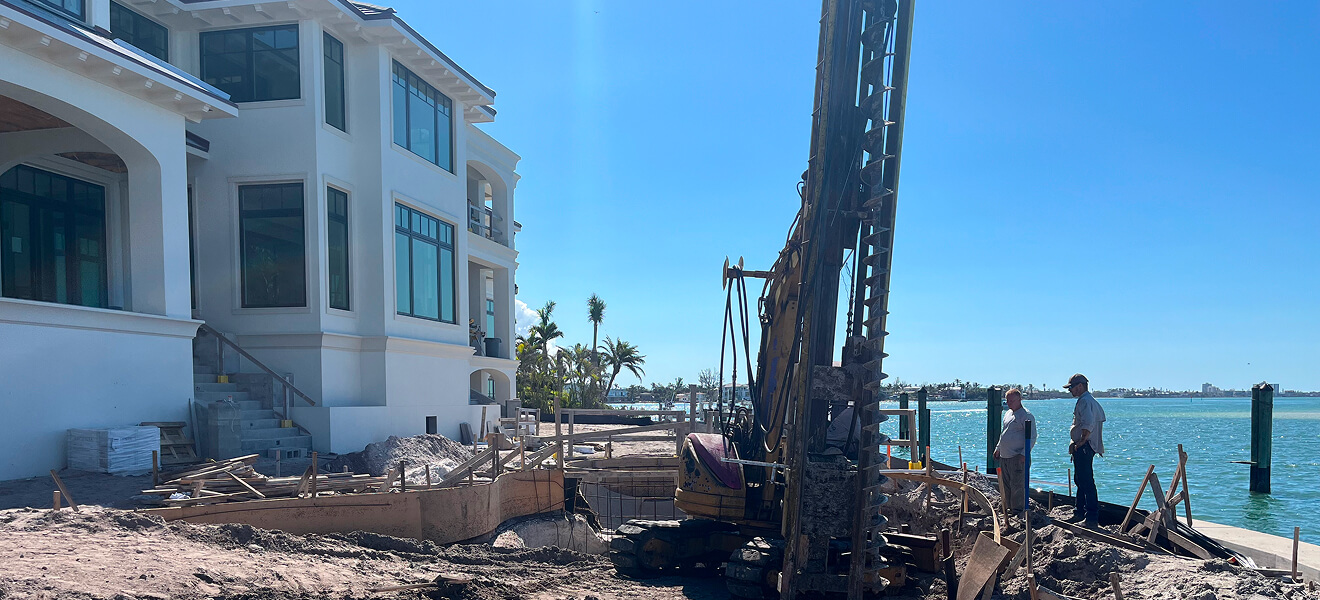 Post pile driving services
