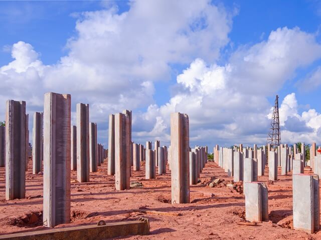 Concrete piles