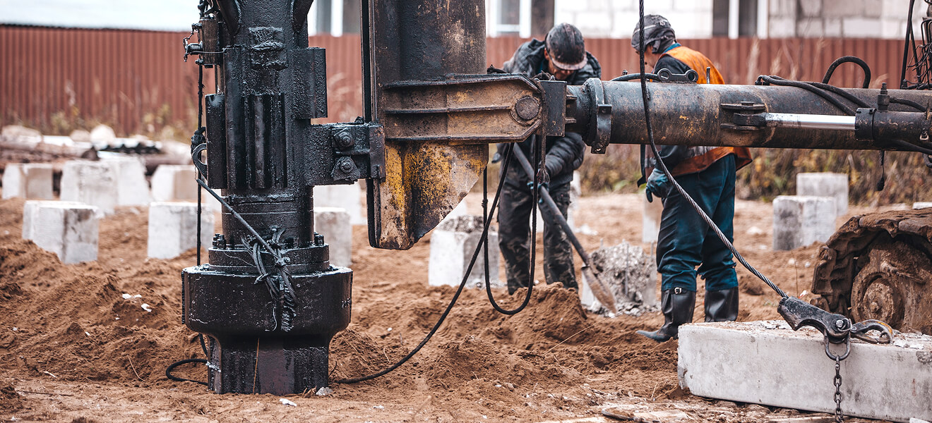 Pile driving